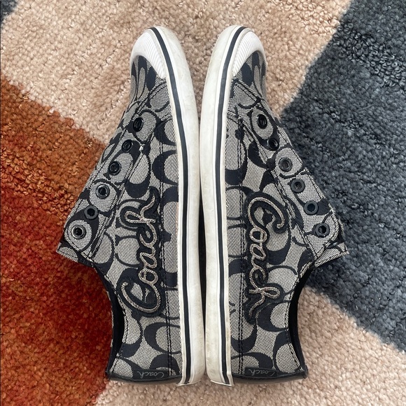 Coach Keeley Slip-On Sneakers, Black and Gray, Size 8B - Picture 7 of 16